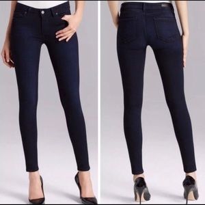Paige Verdugo Ankle Ivan Skinny Jeans Dark Blue 25